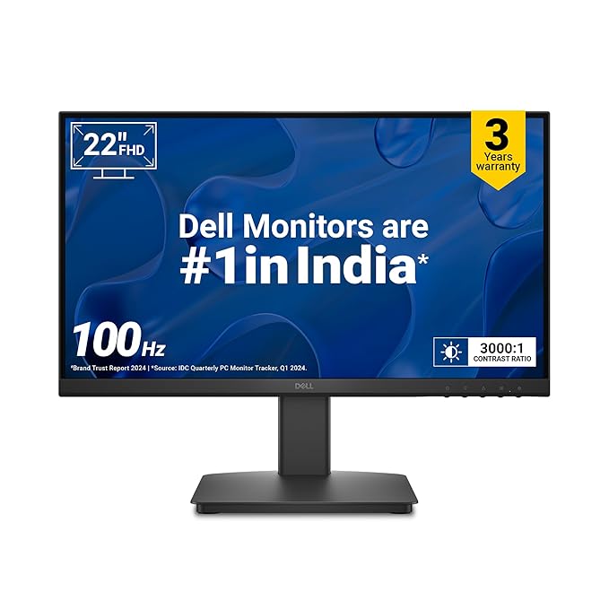  Dell SE2225HM 21.5"/54.6cm FHD, 100Hz Refresh, VA Panel, 5ms Response, Tilt Adjust, 3000:1 Contrast, 250 cd/m2