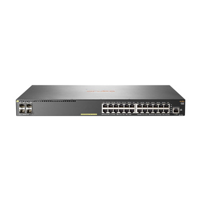 HPE Aruba 2930F 24G PoE+ 4SFP Switch | High-Performance Managed Network Switch
