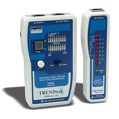 TRENDnet TC-NT2 Network Cable Tester | RJ45 & RJ11 Cable Testing