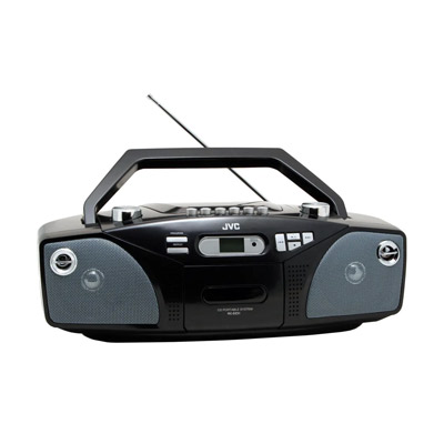 JVC RC-EZ37V Portable CD Radio Cassette Player Recorder | Hyper Bass Sound System