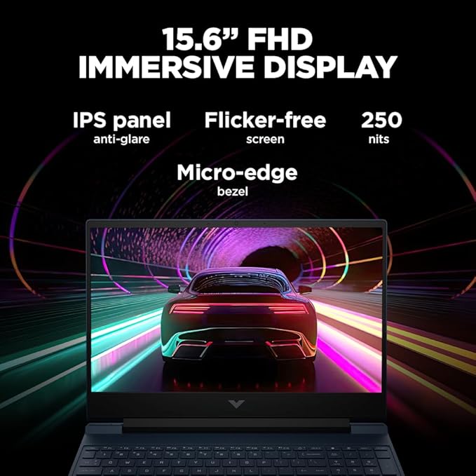 HP Victus Gaming Laptop, AMD Ryzen 5 5600H, AMD 4GB Radeon RX 6500M Graphics, 15.6-inch (39.6 cm), FHD, IPS, 8GB DDR4, 512GB SSD, Backlit KB, B&O