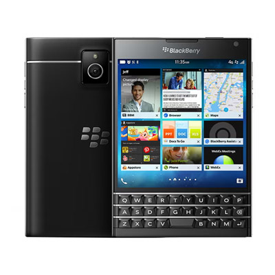 BlackBerry Passport QWERTZ Factory Unlocked 4G LTE Smartphone 32GB – Black