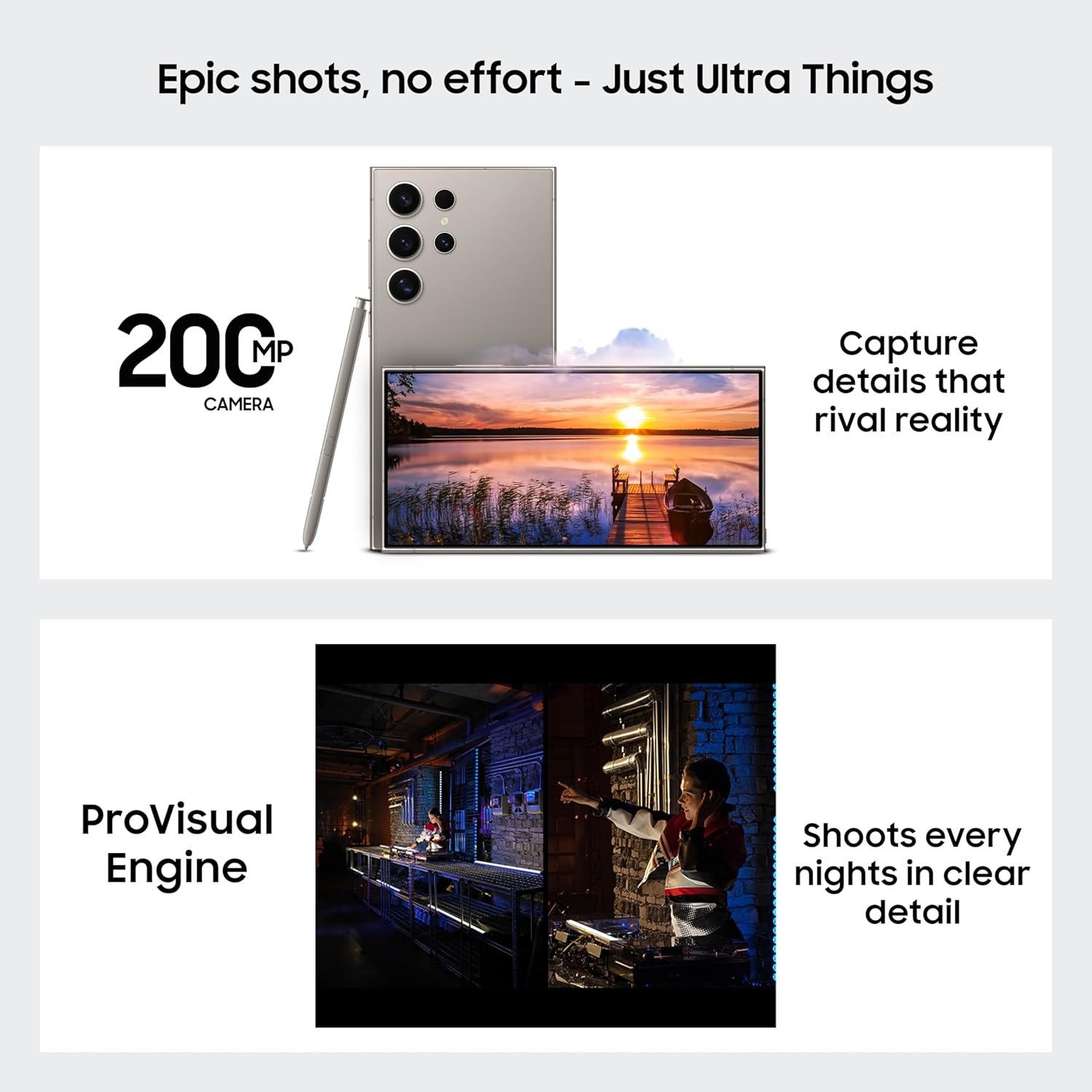 Samsung Galaxy S24 Ultra 5G AI Smartphone with Galaxy AI (Titanium Gray, 12GB, 256GB Storage), Snapdragon 8 Gen 3, 200 MP Camera