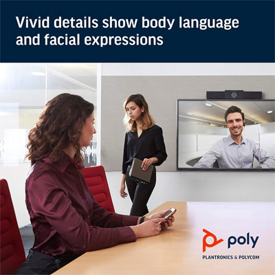 Poly Studio 4K USB Video Conference System | Camera, Mic & Speaker Bar – Condition: Camera Not Working