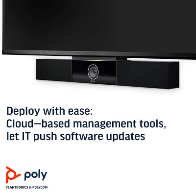 Poly Studio 4K USB Video Conference System | Camera, Mic & Speaker Bar – Condition: Camera Not Working