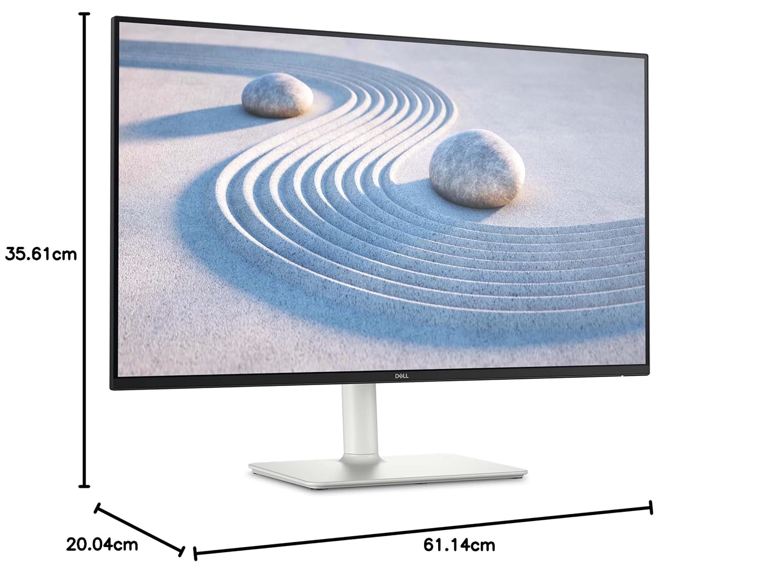 Dell S2725HS Silver 68.58cm/27" FHD Monitor 100Hz, Dual Speaker, 4ms(Extreme), 1500:1 Contrast Ratio