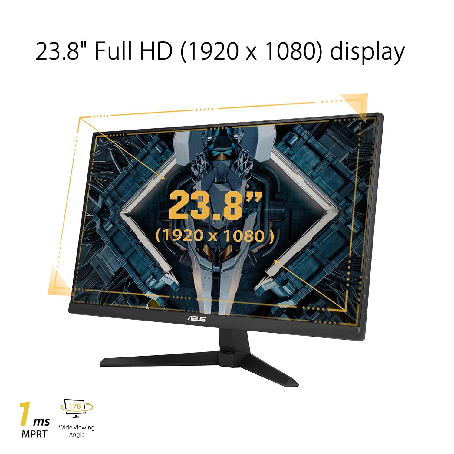 ASUS TUF Gaming 23.8 inch 1080P Monitor (VG247Q1A) - Full HD, 165Hz (Supports 144Hz)