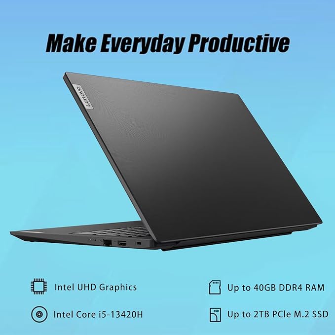 Lenovo Newest V15 Gen 4 Business Laptop, 15.6" FHD Display, Intel Core i5-13420H (Beat i7-1355U), 16GB RAM, 512GB SSD, Windows 11 Pro, Black
