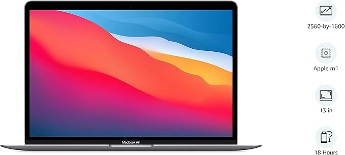 Apple 2020 MacBook Air Laptop: Apple M1 Chip, 13” Retina Display, 8GB RAM, 256GB SSD Storage, Backlit Keyboard, FaceTime HD Camera