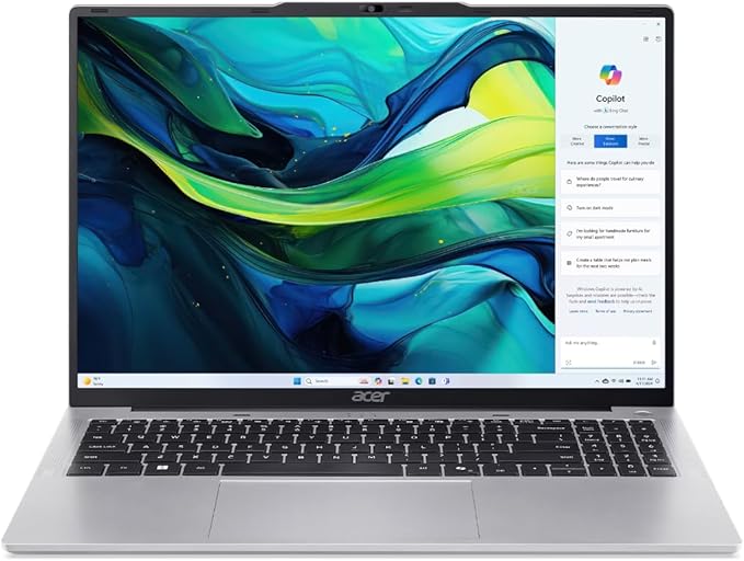 Acer Aspire Lite AL16-52P-32E3 Laptop | Intel Core i3-1305U | 8GB DDR5 RAM | 512GB SSD | Intel UHD Graphics | 16″ WUXGA IPS Display | Windows 11 Pro