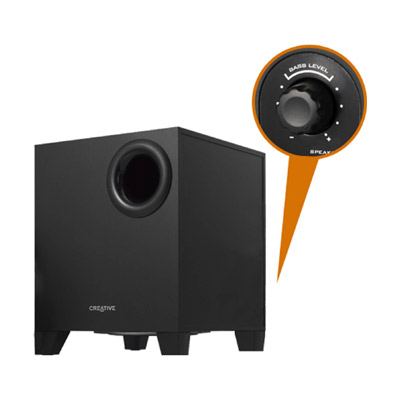 Creative A550 SBS 5.1 Speaker System with Wired Remote & Bass Control – Black