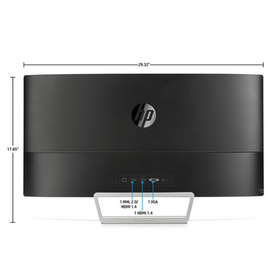 HP Pavilion 27c Curved Monitor | 27" FHD Display, HDMI, DTS Audio