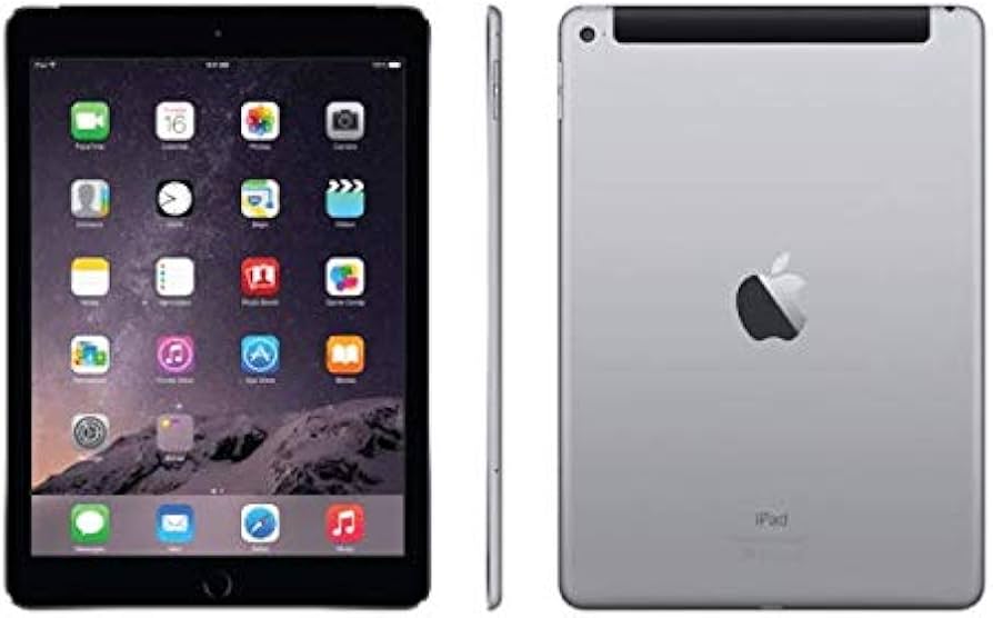 Apple iPad Air 9.7" (A1475) 16GB Wi-Fi + Cellular – Space Gray Color